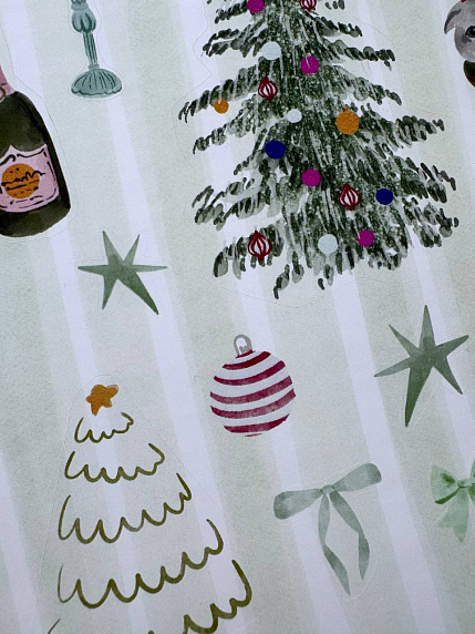 Стикерпак на Новый год «New Year green», А5, фото 3.