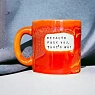 Кружка ручной работы Тата вытворяет/NF ceramics «Because f*ck you that's why», красная, керамика, 440 мл, превью фото 3