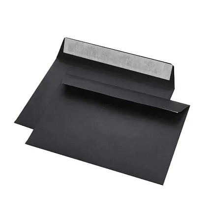 Конверт чёрный С6, фото 2.