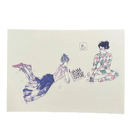 Открытка Максим Савва «Белые начинают», А6, фото 1.