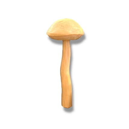 Свеча ручной работы «Гриб Подберёзовик», охра, фото 1.