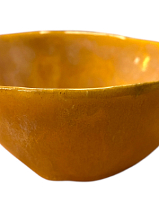 Пиала ручной работы, бежевая 9,5 см