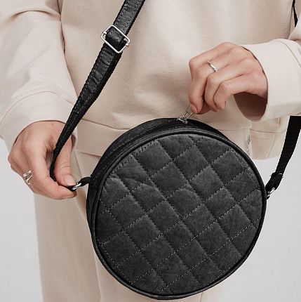 Сумка Ranzel Bags «Lima Black», тайвек, чёрная, фото 1.