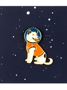 Металлический значок Heart of Moscow «Собачка Белка» серия Космос 1961