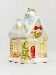 Ёлочная игрушка «Домик», 7 см