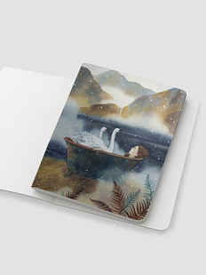 Тетрадь «Безмятежность», иллюстратор Анна Спешилова, А5, 40 листов, синий