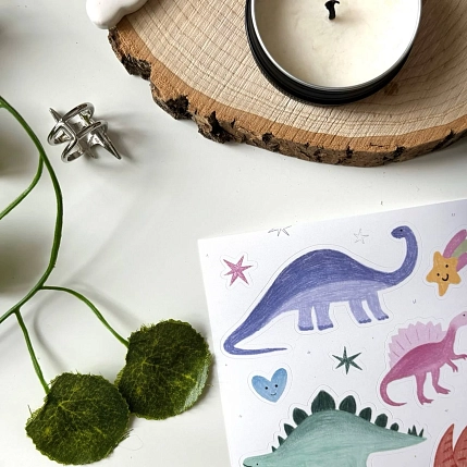 Стикерпак Апрельское утро «Дино», А6, фото 3.