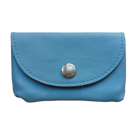 Ключница ручной работы, Kokosina bags, натуральная кожа, светло-синий, фото 1.