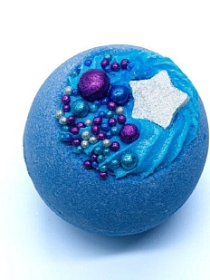 Бомбочка для ванны Boom Shop «Праздничная ночь», синяя