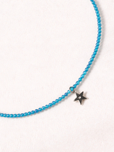Чокер из голубого циркона с подвеской «Звёздочка» Migette