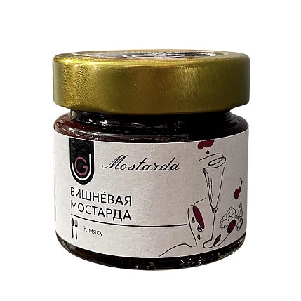 Вишневая мостарда, 100 г, фото 1.