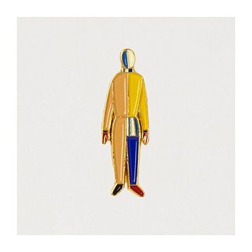 Набор металлических значков «Спортсмены», 4 шт, серия Авангард, фото 2.