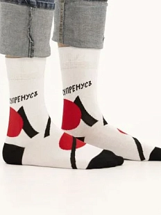 Носки «Супремусъ», р-р 42-46, белые