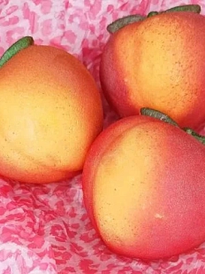 Бомбочка для ванны Nyash Nyash «Персик», персиковая