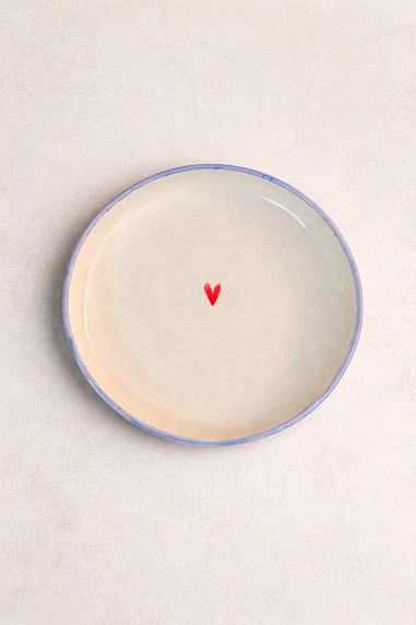 Чайная пара ручной работы НАДО ЖЕ с сердечком , керамика, 300 мл, фото 5.