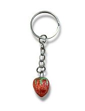 Брелок «Клубничка», керамика
