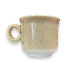 Чашка для чая ручной работы, песочная, фарфор, 120 мл