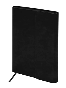 Ежедневник недатированный BRAUBERG «Magnetic X», чёрный, А5