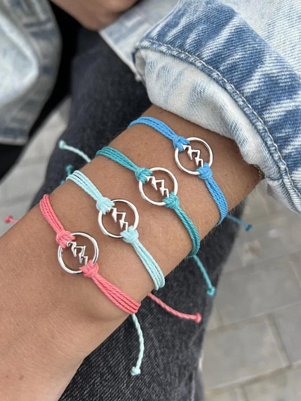 Браслет WAF WAF «Гора», коралловый, фото 4.