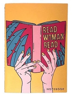 Тетрадь нелинованная «Read woman», А5