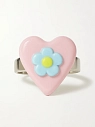 Кольцо Радость Рядом «Цветочек в сердце», незамкнутое, полимерная глина, превью фото 1