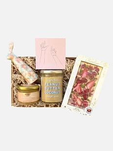 Подарочный набор с фигуркой зайца и сладостями №1