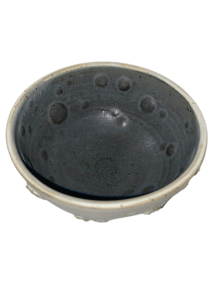 Миска ручной работы «Луна», кремовая, керамика, фото 3.