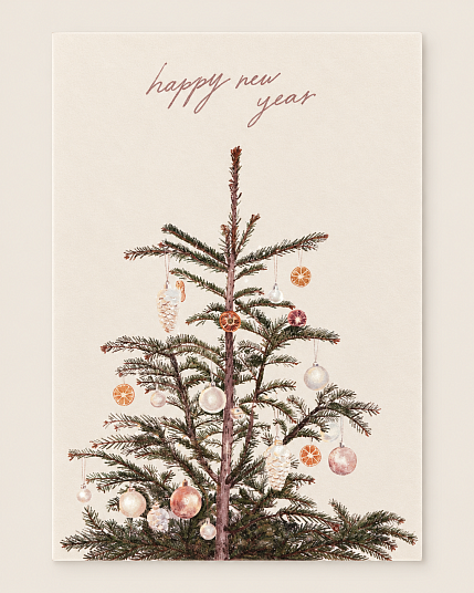 Открытка Вера Гончарова «Happy new year», А6, фото 1.