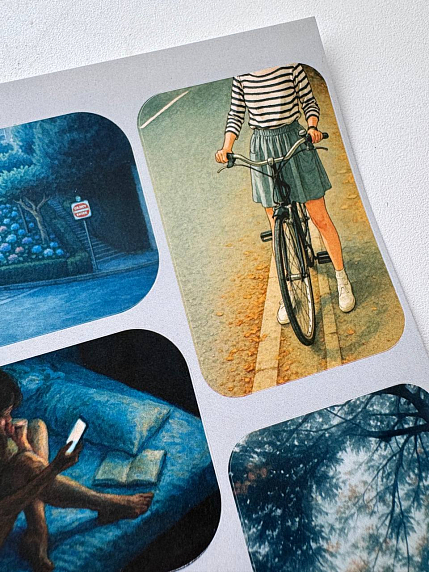 Стикерпак виниловый «Feelin blue», А5, фото 4.