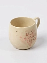 Кружка ручной работы Катя Вебер «Ешь молись **ись», белая, полуфарфор, 250 мл, превью фото 3