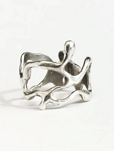 Кольцо из нейзильбера  «Всплеск»