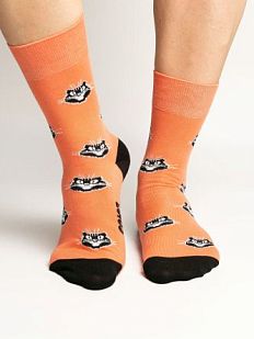 Носки «Багира из Удайпура», р-р 42-46, коралловые