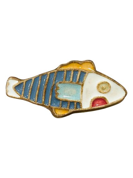 Брошь рыбка ручной работы «Рыба детская», Partala ceramics, фото 1.
