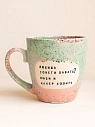 Кружка ручной работы Тата вытворяет/NF ceramics «Любишь советы давать?», керамика, 400 мл, превью фото 1