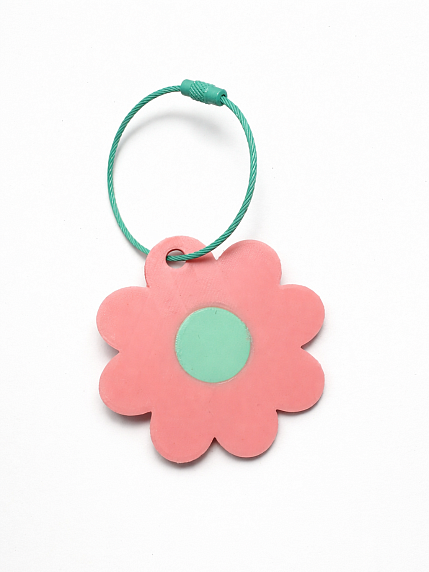 Брелок, обвес на сумку DARI DARI «Цветок №1», розовый, фото 3.