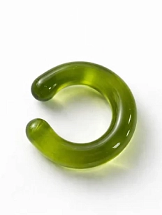 Кафф Лампджой глянцевый, стекло, салатовый прозрачный