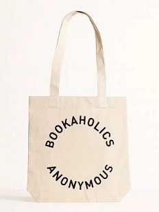 Сумка шоппер «Bookaholics anonymous», белый