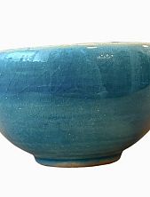 Пиала ручной работы, лазурная, керамика
