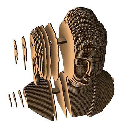 Картонный конструктор 3D «Будда», фото 3.
