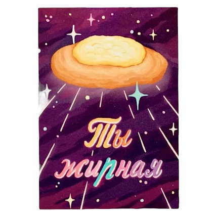 Магнит ШКЯ «Ты жирная», 10 х 7 см, фото 1.