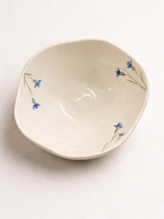 Пиала ручной работы Верба керамика «Васильки», керамика, 9 см