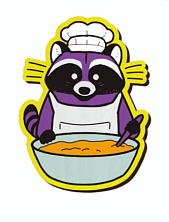 Значок WAF WAF «Енот-повар»