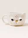 Кружка ручной работы «Кот», белая, керамика, 300 мл, превью фото 1