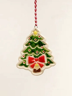 Игрушка на ёлку «Ёлочка», керамика