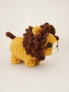 Плюшевая игрушка ручной работы «Лев»