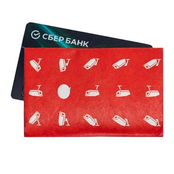Мини-кошелёк кардхолдер New Wallet «New Overlook», красный, фото 1.