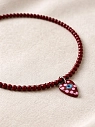Чокер Мигетт с подвеской «Сердце с глазом», бордовый, превью фото 1