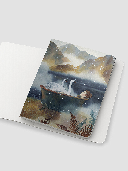 Тетрадь «Безмятежность», иллюстратор Анна Спешилова, А5, 40 листов, синий, фото 1.