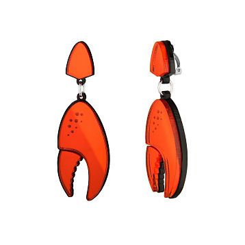 Клипсы «Клешни», оргстекло, переработанный пластик, фото 1.