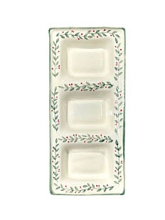 Менажница ручной работы Верба керамика «Веточки», керамика